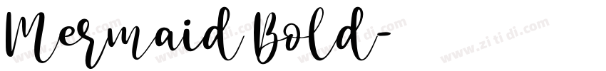 Mermaid Bold字体转换